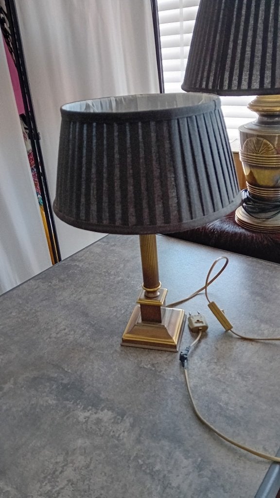 Schemerlamp met kap!, Ophalen of Verzenden, Gebruikt, E27 (groot), Met kap