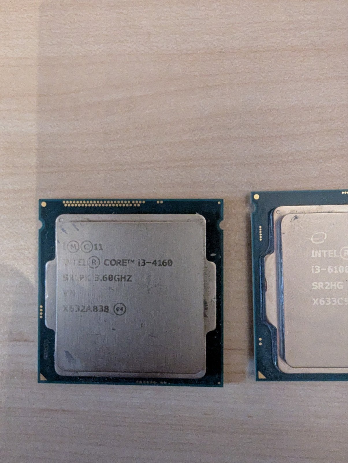 4x Intel CPU's: i5-7500, i3-4160, i3-6100, i3-4130, Computers en Software, Ophalen of Verzenden, 2-core, 3 tot 4 Ghz, Gebruikt