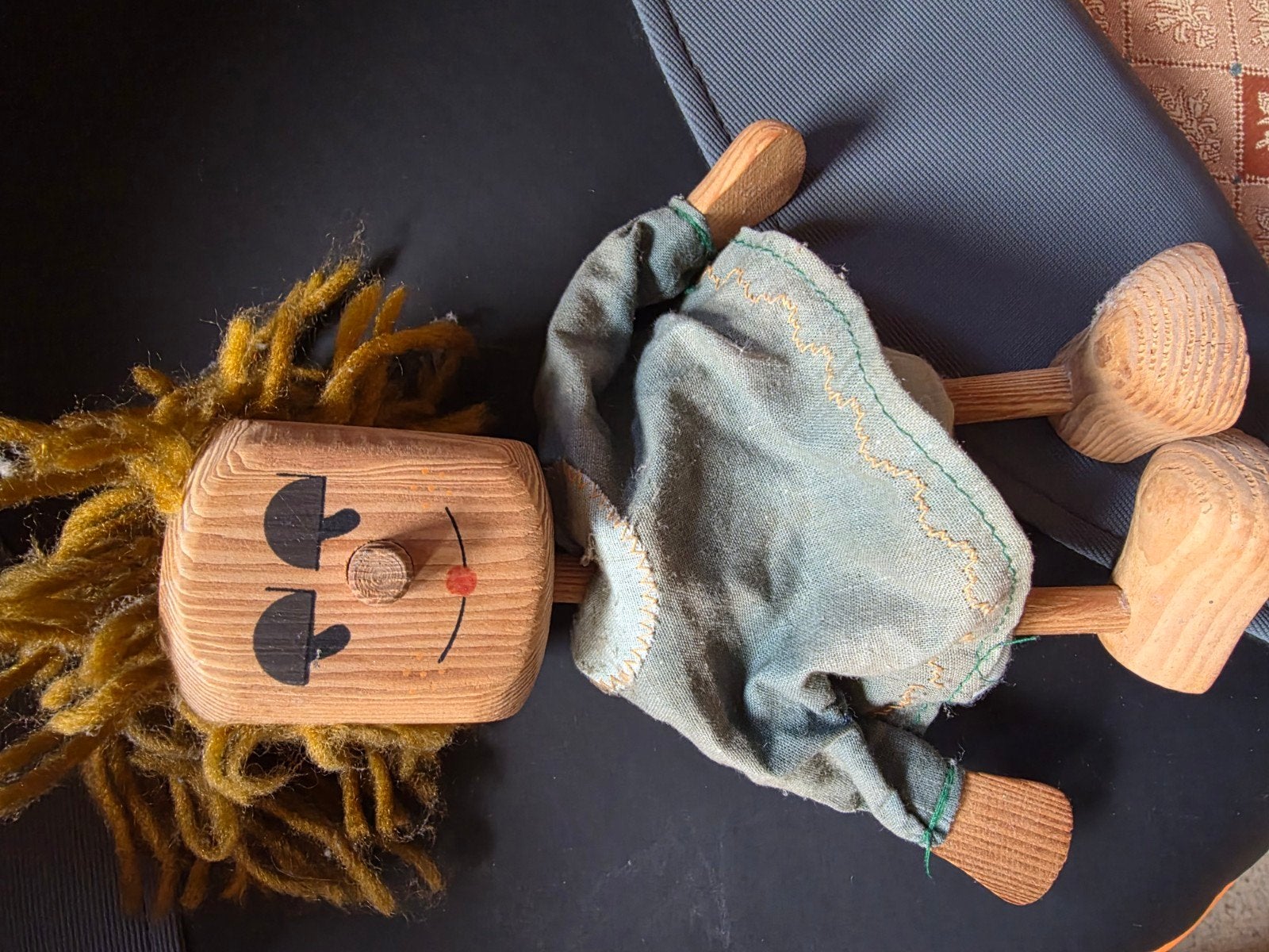 houten pop retro, Ophalen of Verzenden