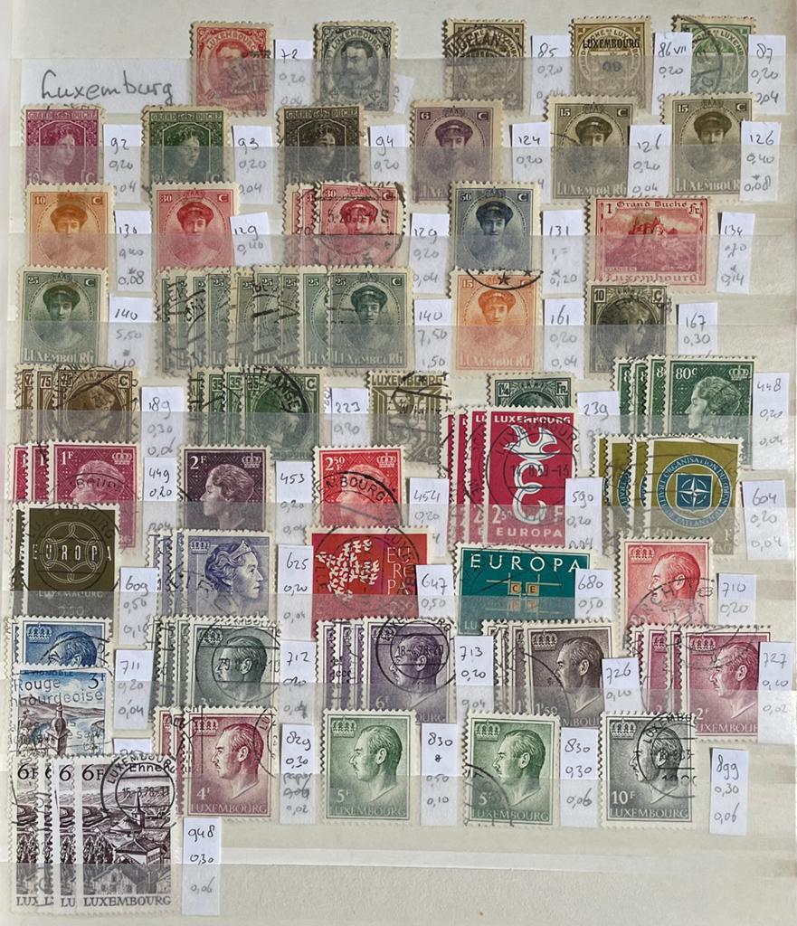 Kaveltje postzegels Luxemburg, Postzegels en Munten, Postzegels | Volle albums en Verzamelingen, Ophalen of Verzenden, Buitenland