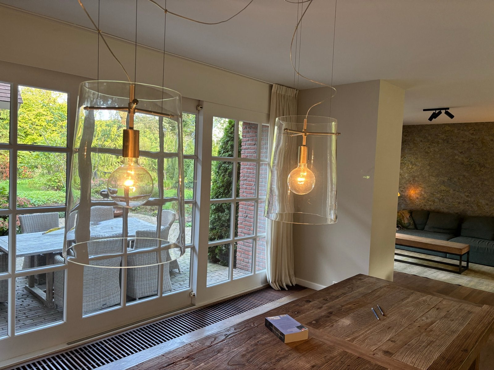 Prandina Sera S3 Hanglamp - Modern Design Glas & Metaal, Ophalen, Zo goed als nieuw, Glas, E27 (groot)