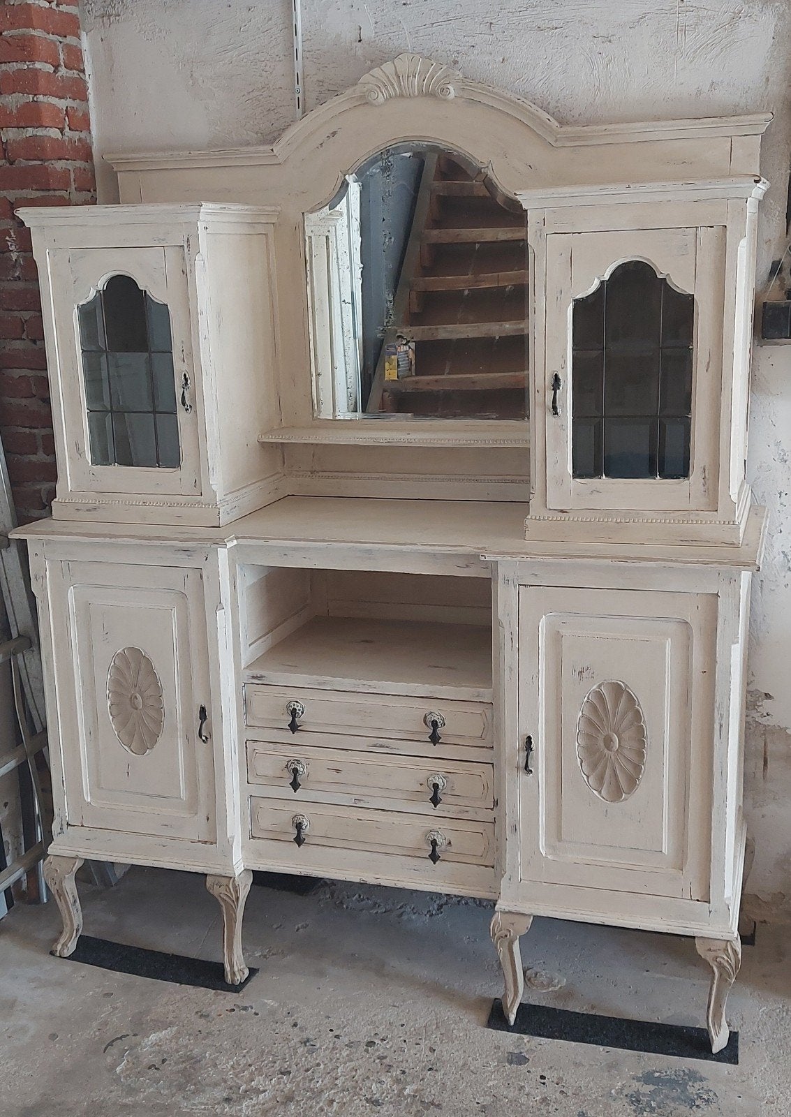 buffetkast, Huis en Inrichting, Ophalen, Gebruikt, Met deur(en), Glas