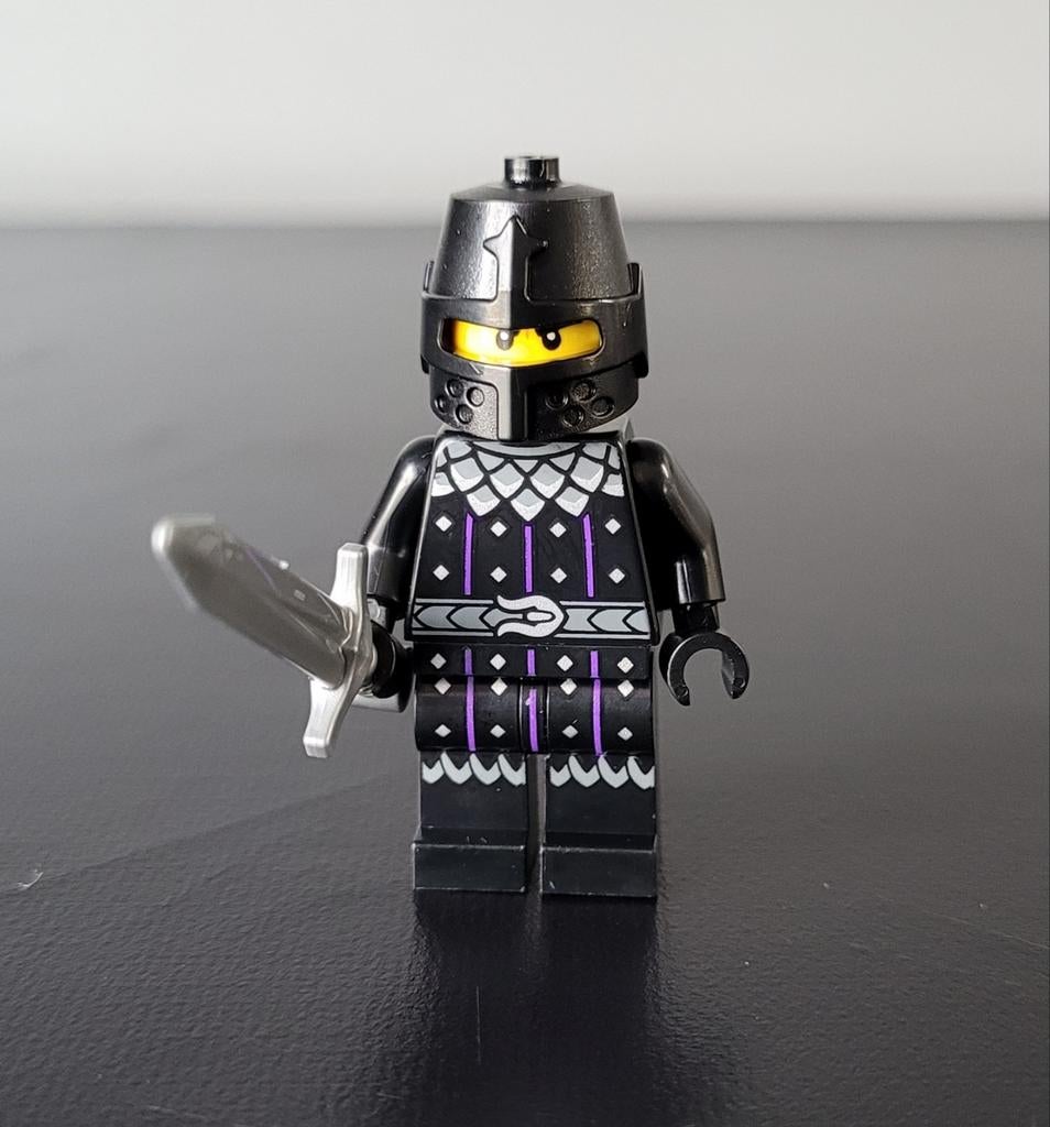 Lego Minifiguur Zwarte Ridder met Zwaard, Ophalen of Verzenden, Nieuw, Lego