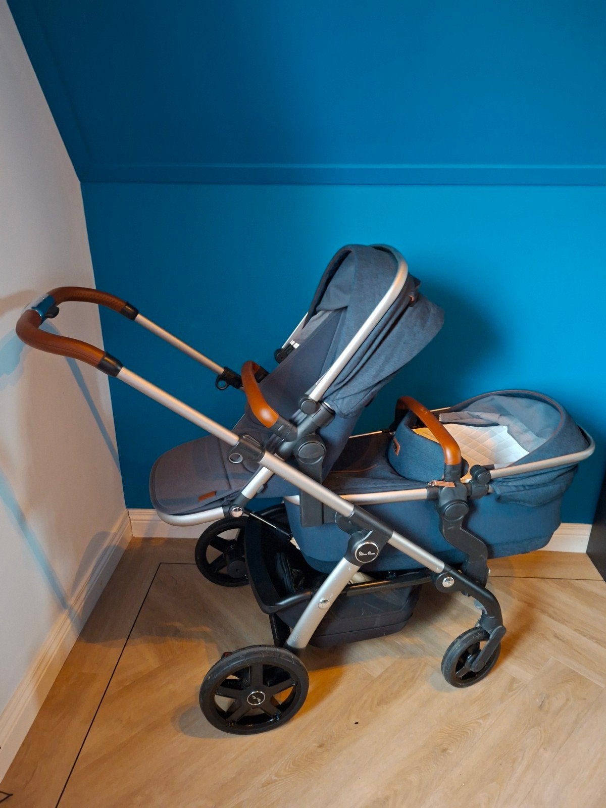 Silver Cross duo Kinderwagen met regenkap en paraplu/parasol, Kinderen en Baby's, Kinderwagens en Combinaties, Ophalen of Verzenden