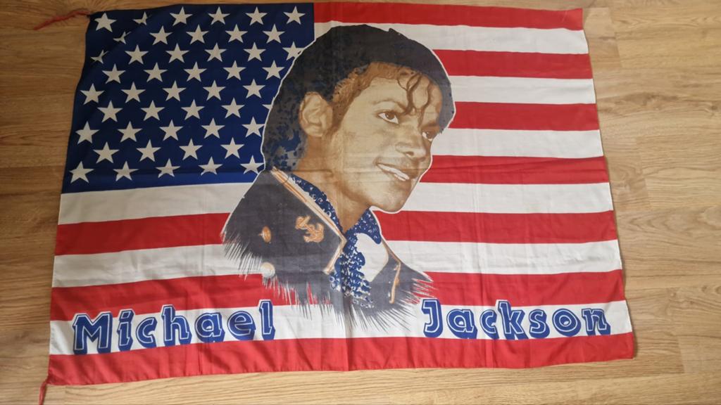 Michael Jackson Poster Vlag - USA Vlag Design, Ophalen of Verzenden, Gebruikt