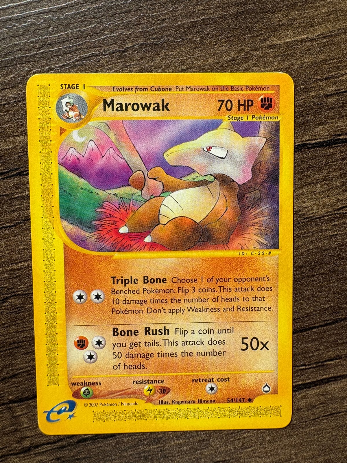 Marowak Aquapolis (54/147) EX, Ophalen, Gebruikt, Losse kaart