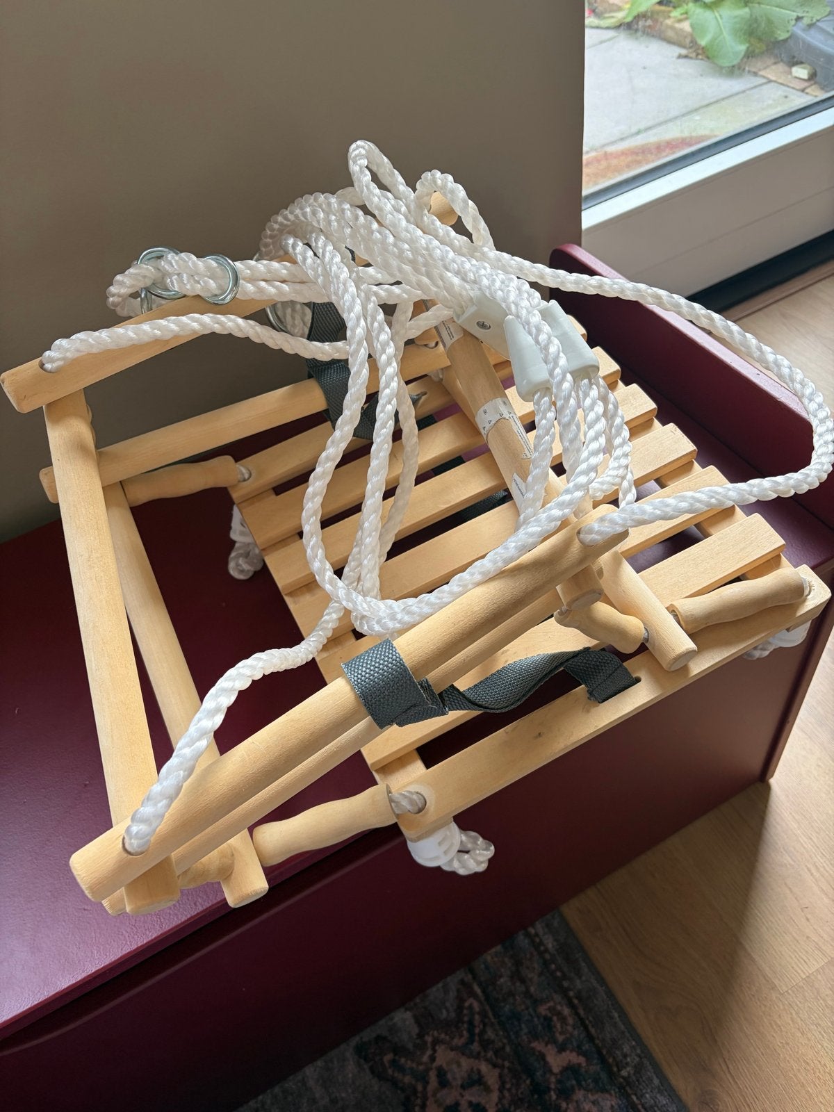 Nieuwe houten schommel voor baby of peuter, Kinderen en Baby's, Ophalen, Nieuw, Schommel