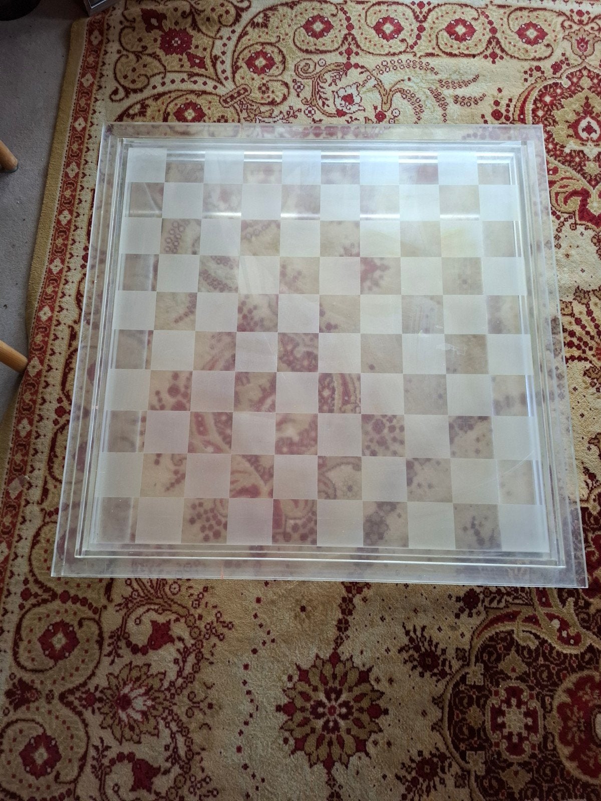 Salontafel=dambord, Ophalen, Kunststof, 50 tot 100 cm, 50 tot 100 cm