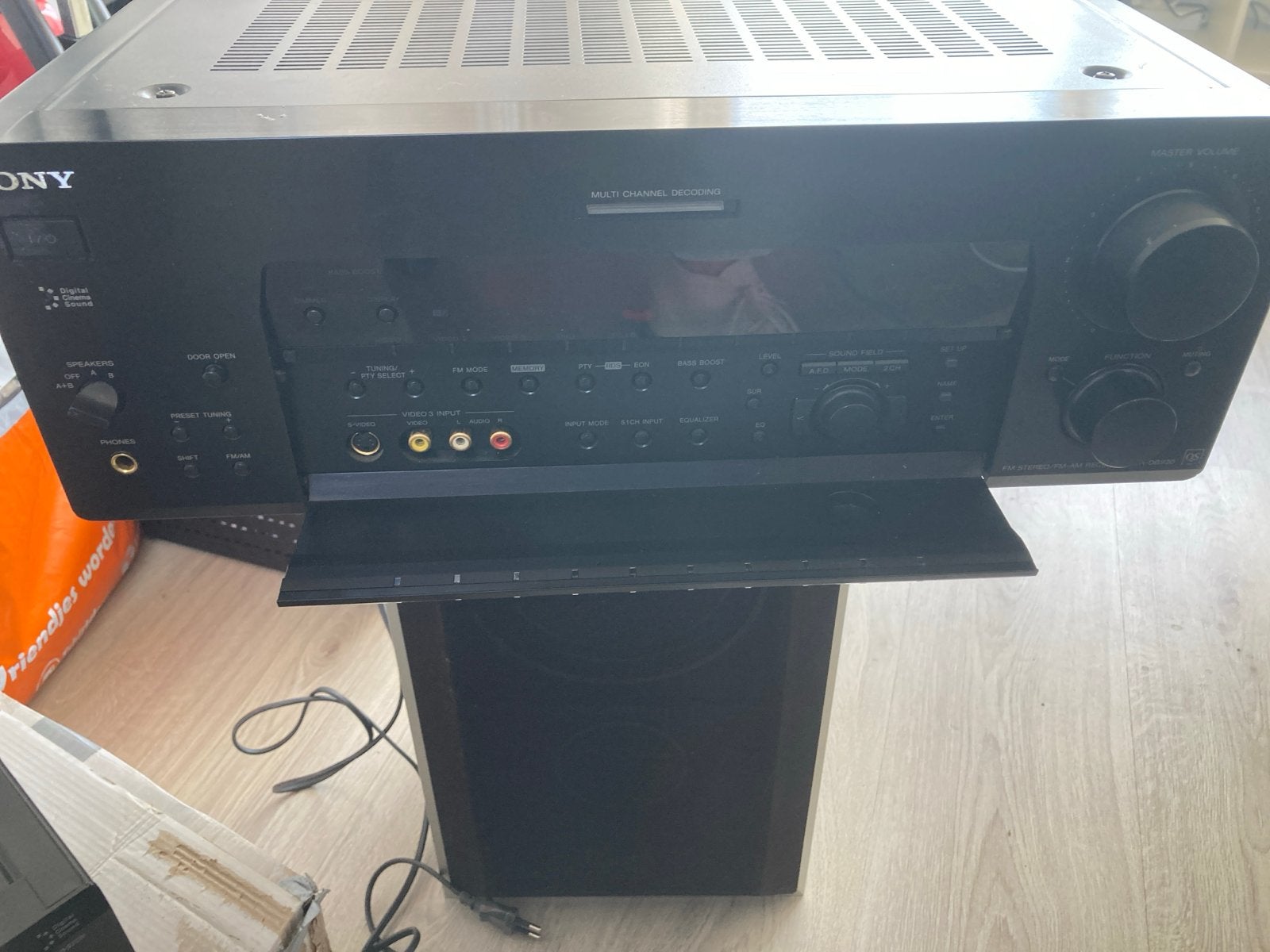 Sony STR-DB930QS Receiver met afstandsbediening, Gebruikt, Ophalen of Verzenden, Sony, 120 watt of meer