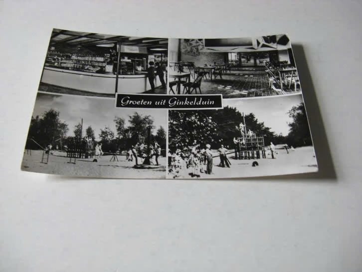 Groeten uit Ginkelduin 4 luik, Verzamelen, Ansichtkaarten | Nederland, Ophalen of Verzenden, 1960 tot 1980, Gelopen, Utrecht