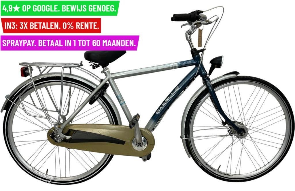 Herenfiets Gazelle Xanta 28"/49cm/3ver - Garantie/Levering, Fietsen en Brommers, 9713 Bv Groningen, Gebruikt, Gazelle, Facebikenl@gmail.com