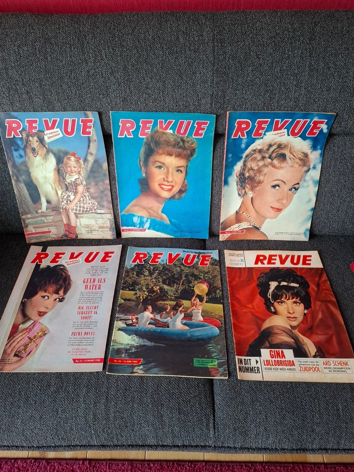 6x  Revue tijdschriften - Jaren '50 en '60, Boeken, Ophalen of Verzenden, Gelezen, Overige typen