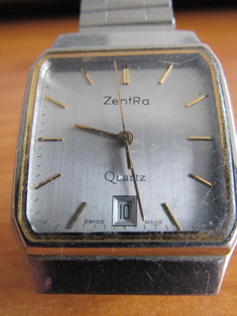 ZentRa quartz horloge, Overige merken, Staal, Met bandje, Polshorloge