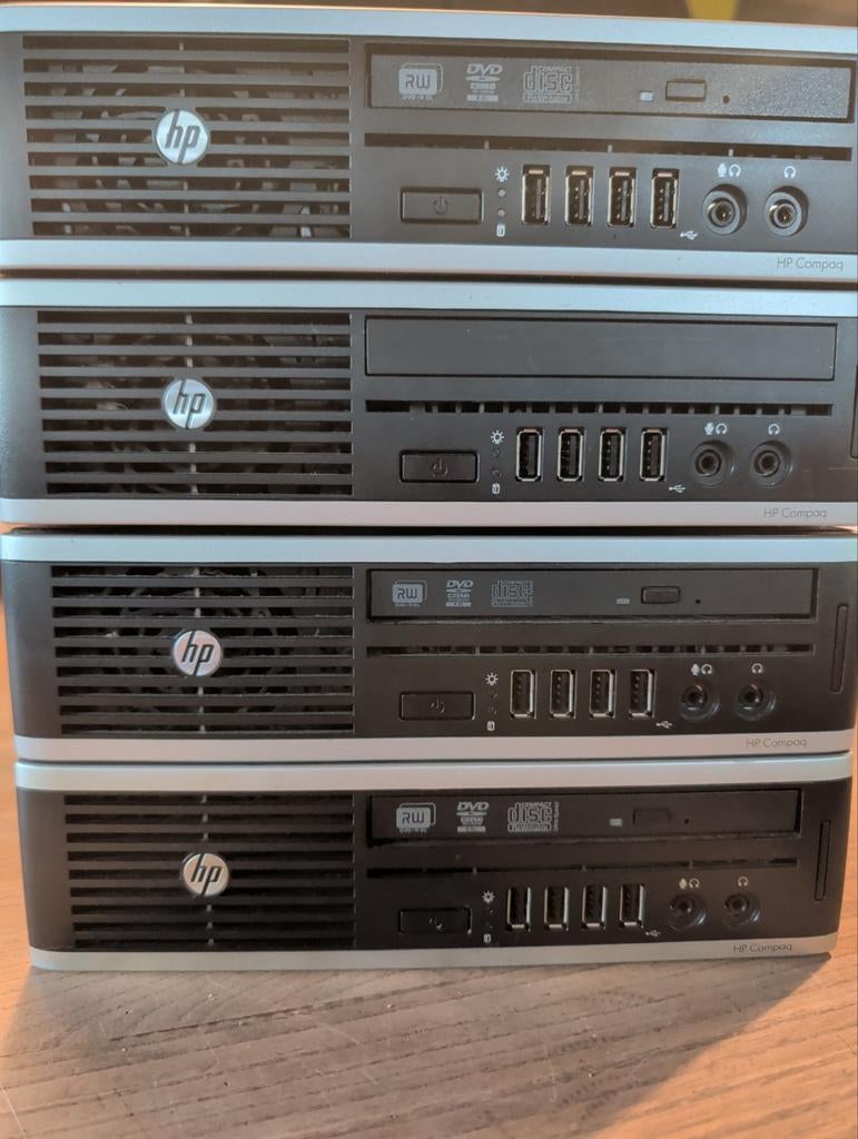 3x HP Compaq Elite 8200 Ultra-Slim Desktops, Gebruikt, Ophalen of Verzenden, HP Compaq, Intel Core i5