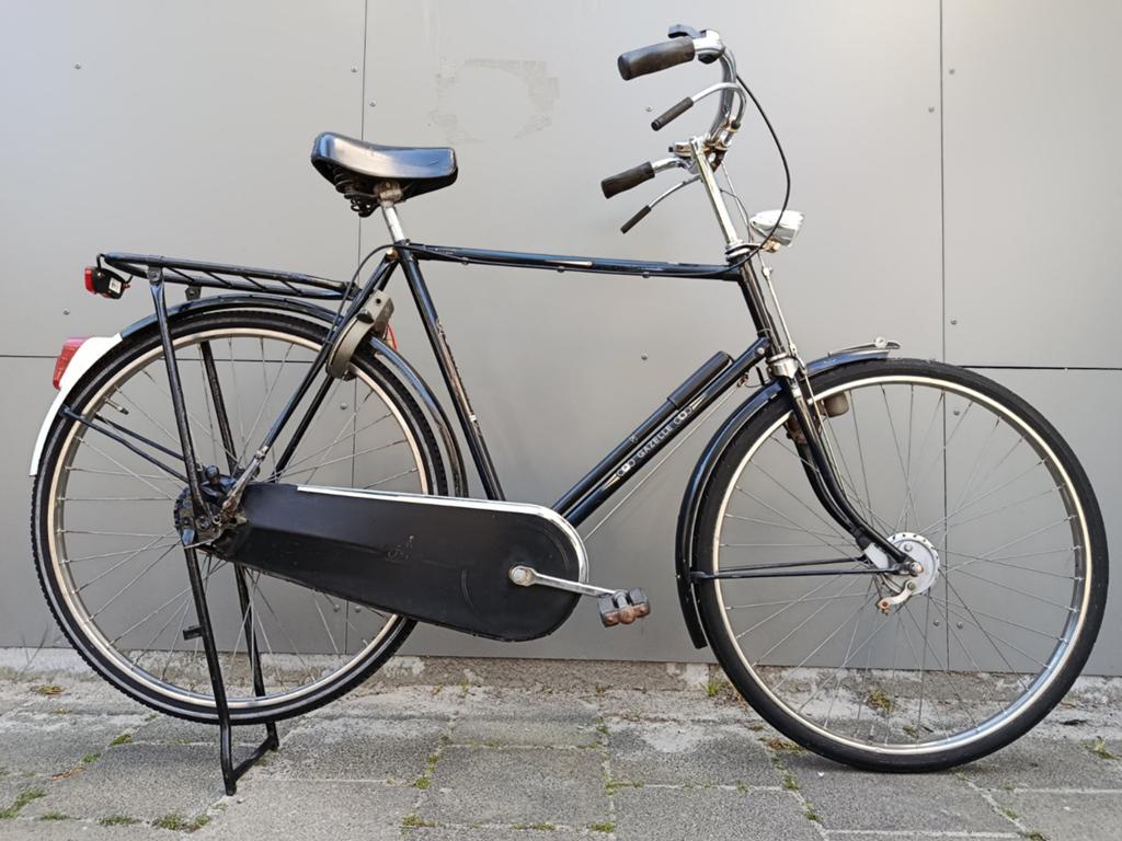 Herenfiets Gazelle Populair 3 versn.slot, verlichting, Fietsen en Brommers, Ophalen, Zo goed als nieuw, Gazelle, Versnellingen