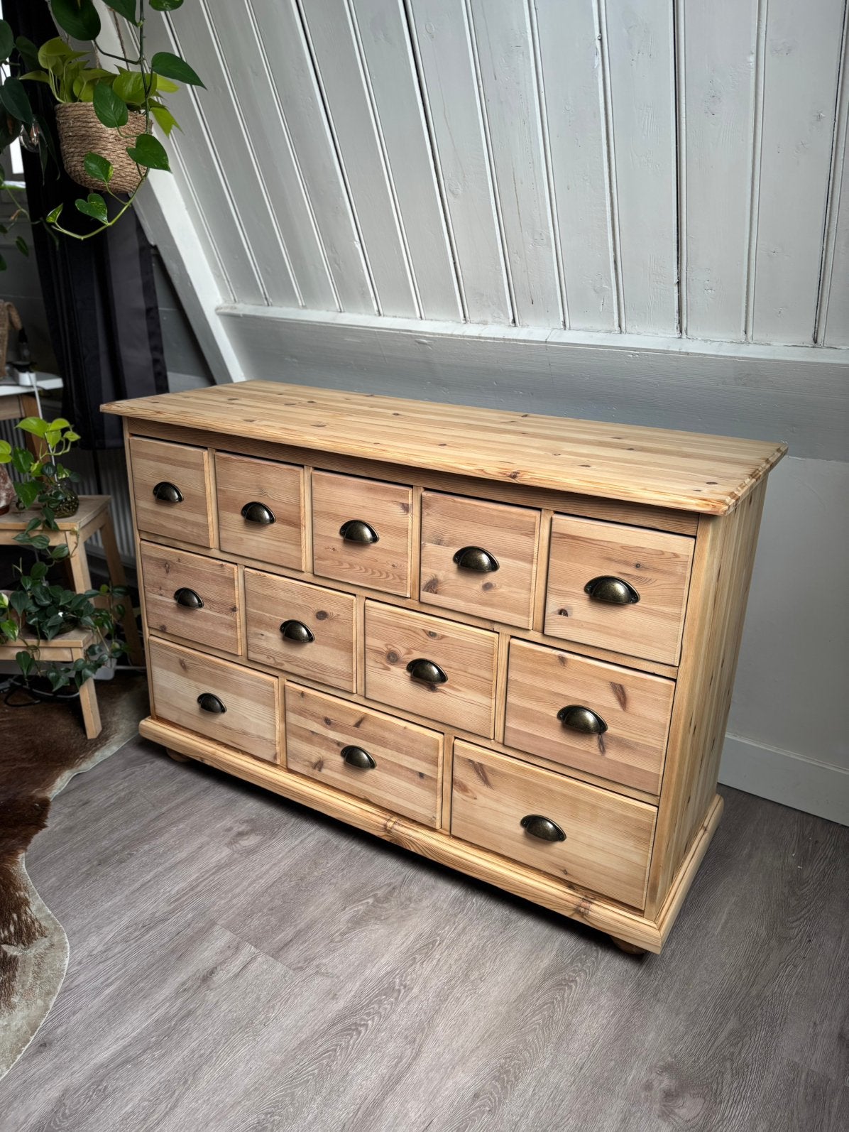Houten ladekast / apothekerskast, 100 tot 150 cm, 5 laden of meer, Nieuw, Ophalen of Verzenden