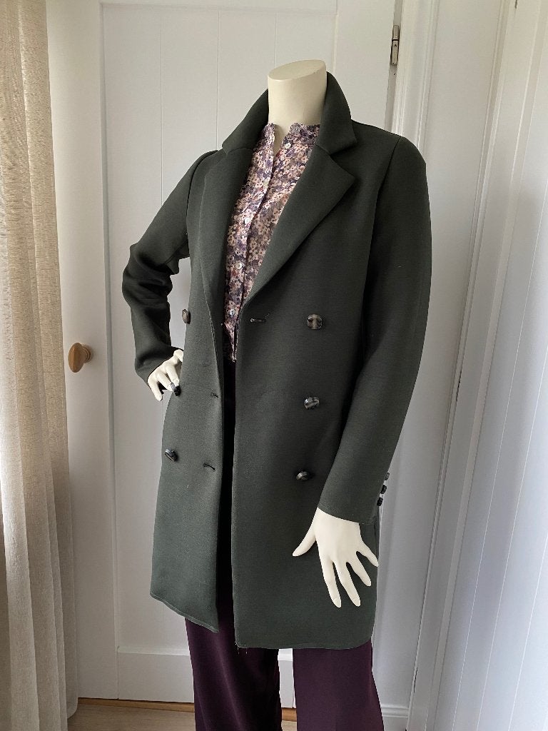 Als nieuw: GIACOMO The Jacket jas / blazer groen mt. S, Ophalen of Verzenden, Zo goed als nieuw, Jasje, Maat 36 (S)