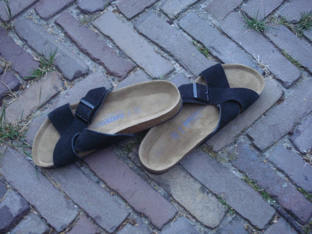 BIRKENSTOCK ZWART 42 NIEUW GRATIS VERZENDING PER POST, Slippers, Verzenden, Zwart, Nieuw
