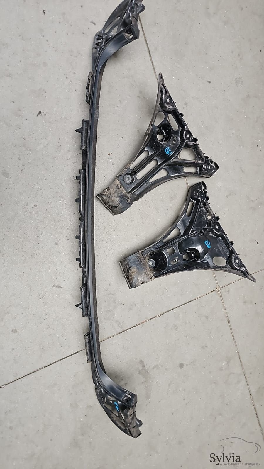 Achterbumper montageplaat set BMW 5 serie E61 51127060797  5, Gebruikt, -, -, Ophalen of Verzenden