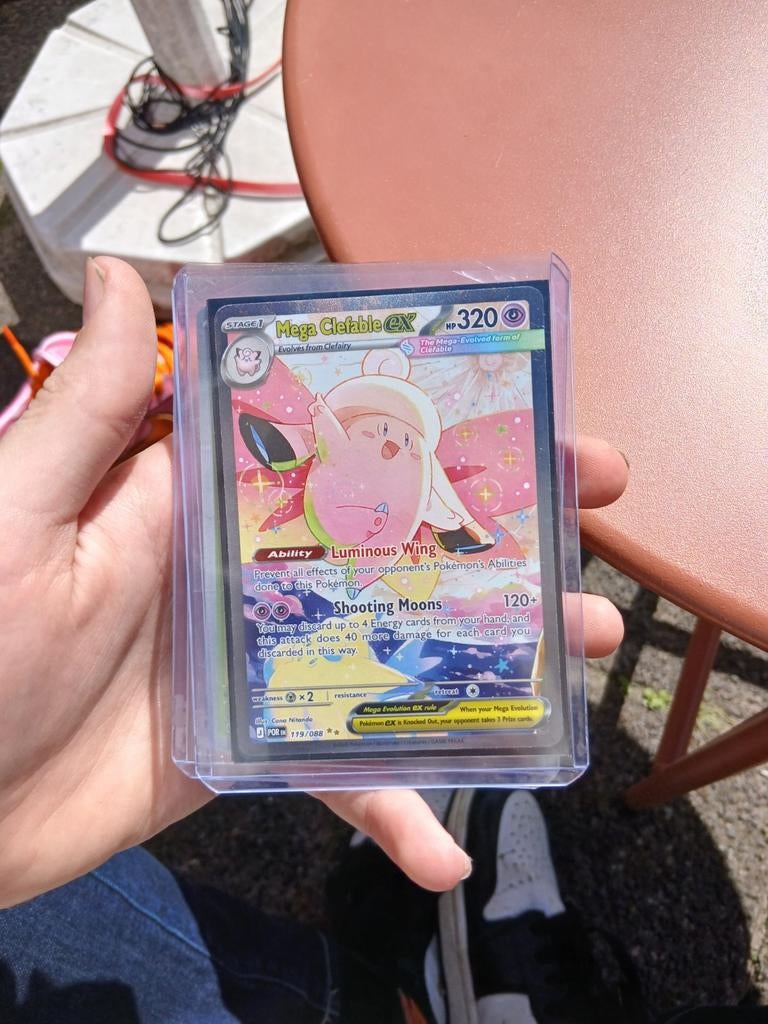 Mega Clefable ex Pokémon kaart, Ophalen, Nieuw, Losse kaart, Foil