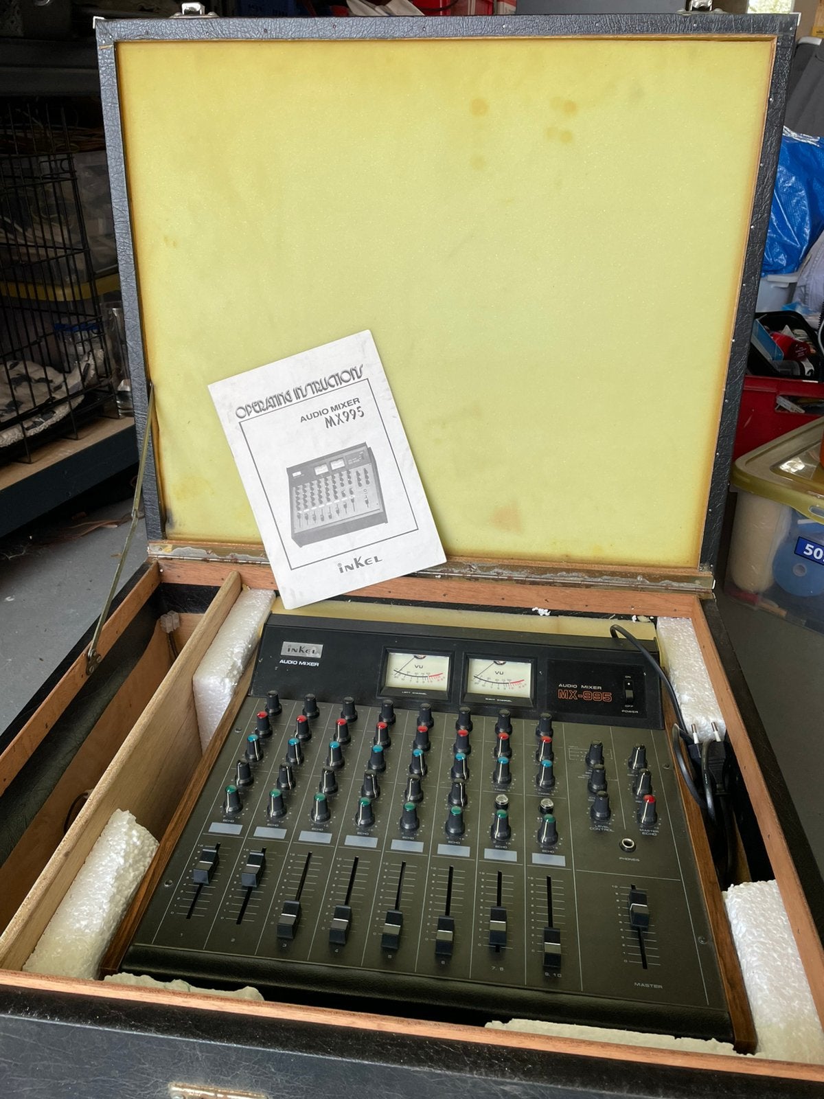 Inkel Audio Mixer MX995 - Vintage Mengpaneel met Koffer, Ophalen of Verzenden, Zo goed als nieuw