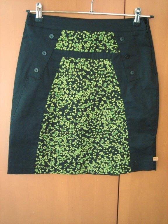Zeer mooi zwart-groen rokje SKUNKFUNK Badaia 34-36 snazzeys, Kleding | Dames, Rokken, Skunkfunk, Verzenden, Zwart, Nieuw