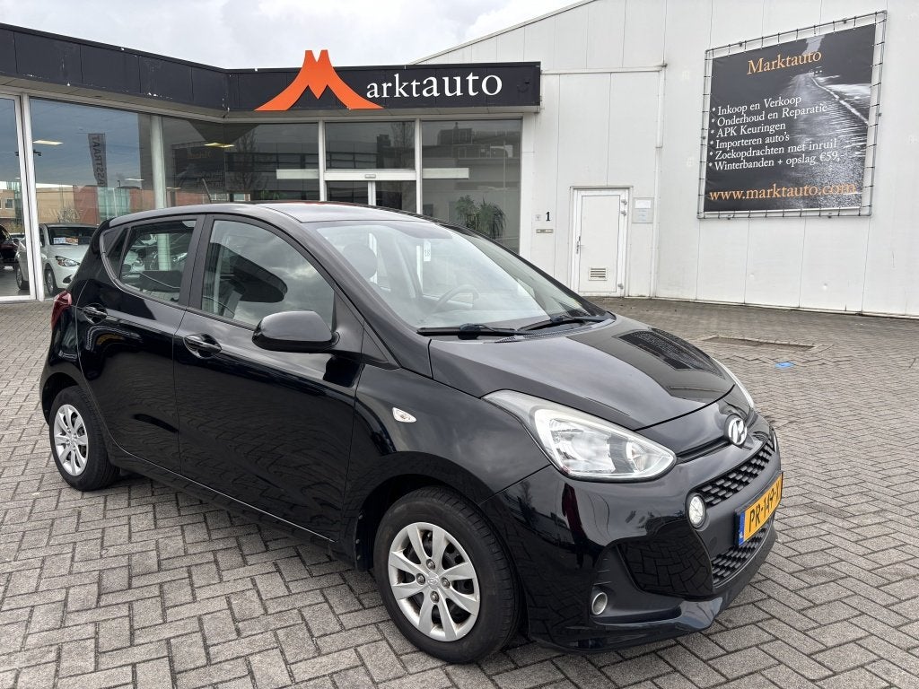 Hyundai i10 1.0i Go! Carplay Cruise Airco Navi Bluetooth, Voorwielaandrijving, Stof, Gebruikt, 4 stoelen