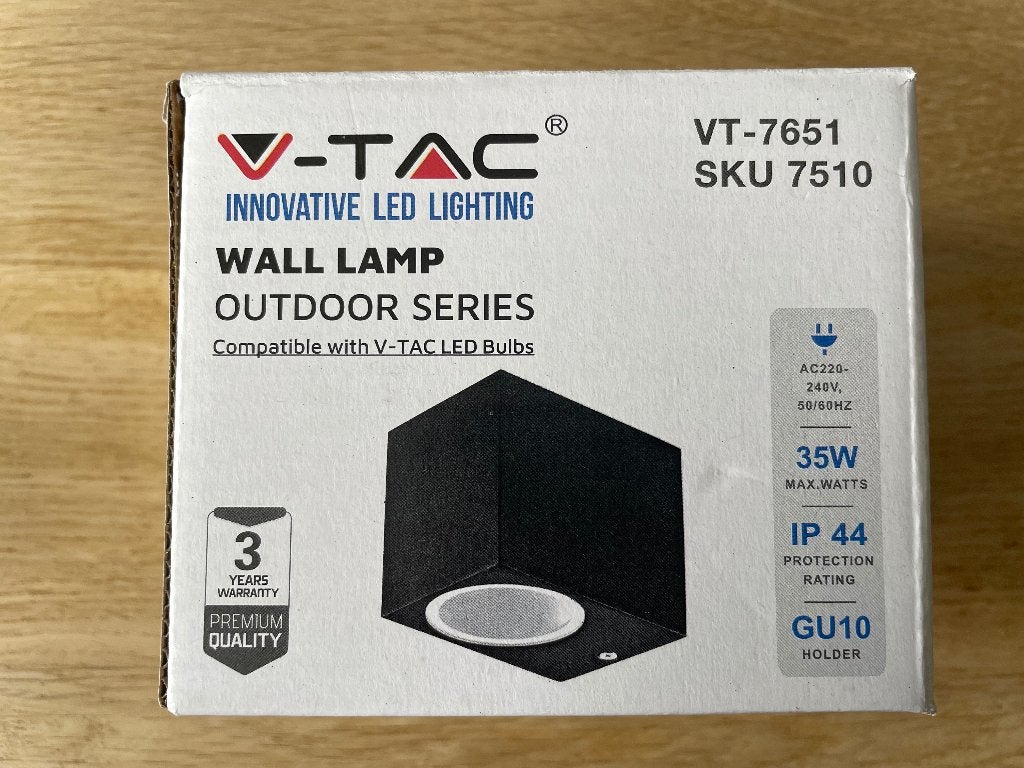 V-TAC led wandlamp buiten NIEUW, Tuin en Terras, Wandlamp, Ophalen of Verzenden, Netvoeding, Led