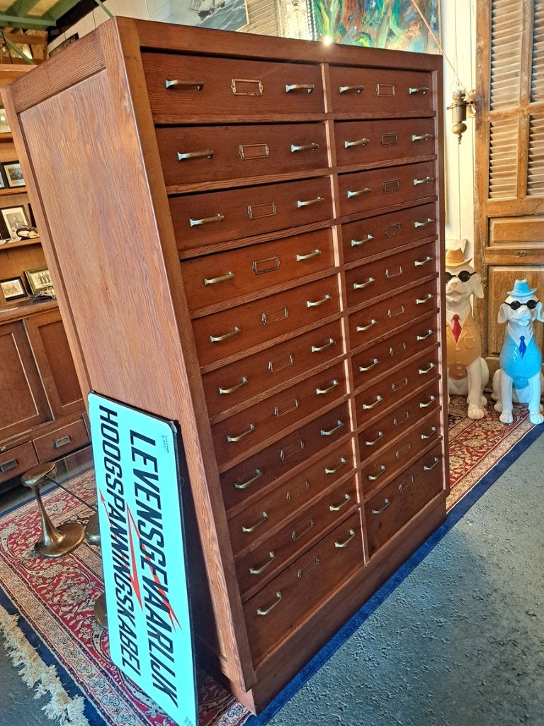 Antieke museum ladekast of verzamel kast zeer mooi echt oud, Huis en Inrichting, Kasten | Ladekasten, Ophalen, 50 tot 100 cm, Zo goed als nieuw