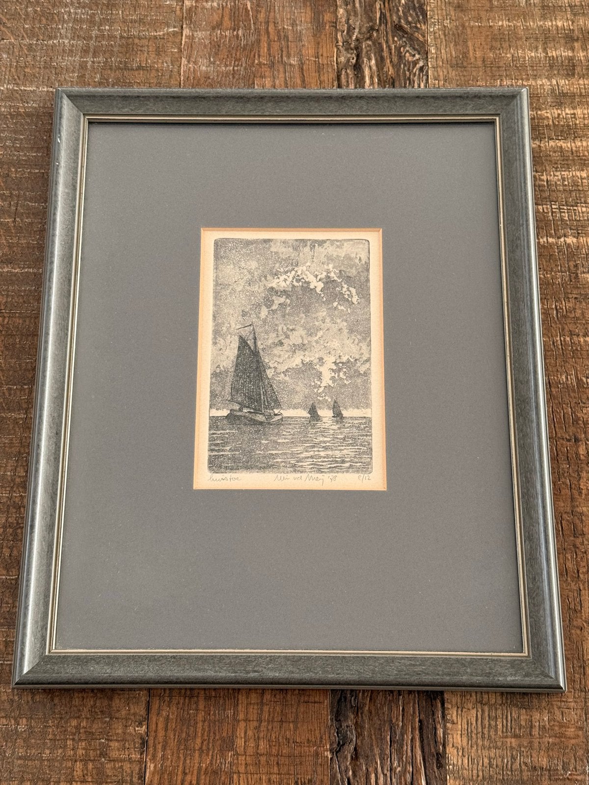 Wim van der Meij - Vroege ets 1978 - 8/12 - Gesigneerd, Antiek en Kunst, Kunst | Etsen en Gravures, Ophalen of Verzenden, Ets