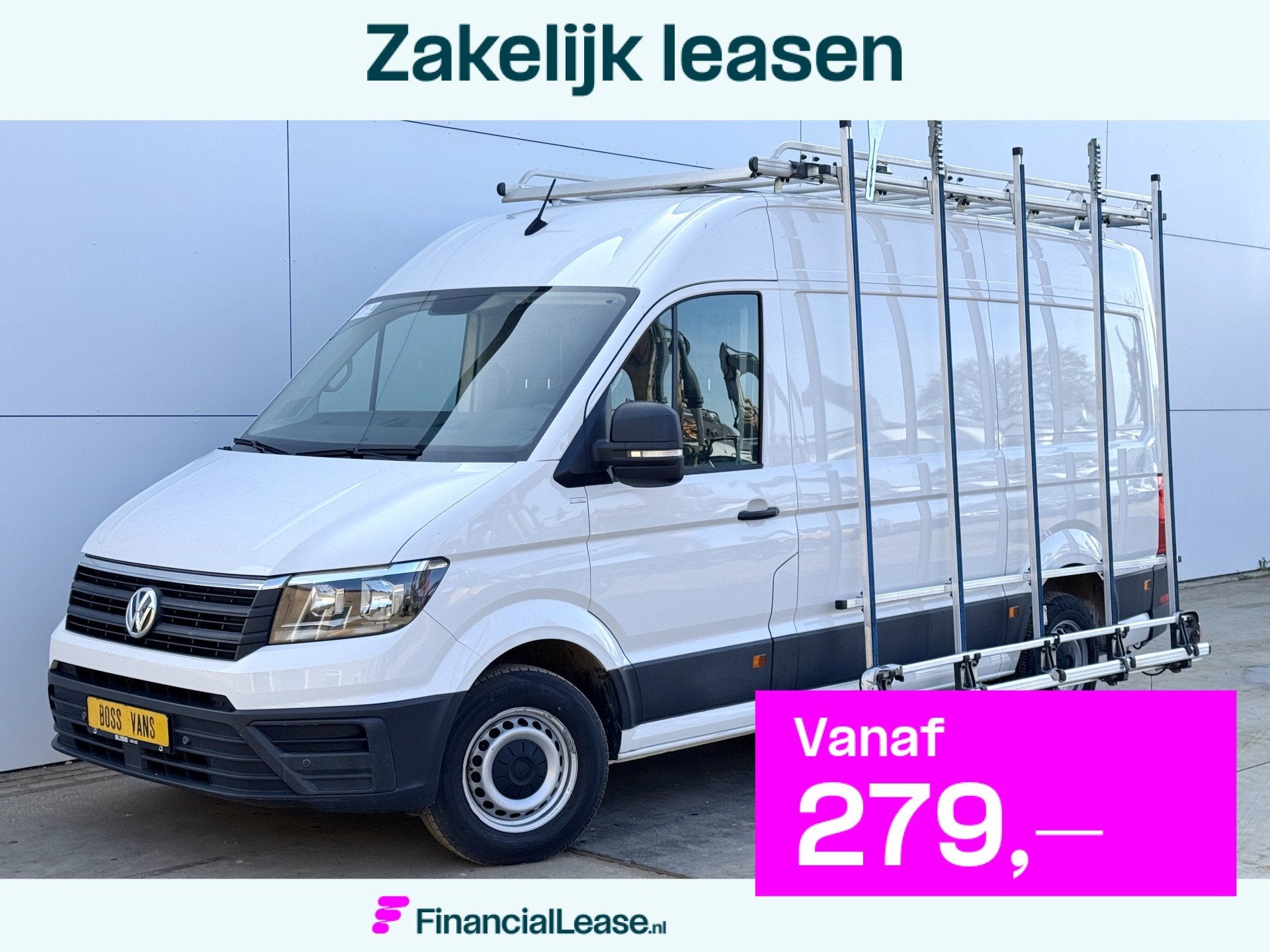 Volkswagen Crafter 2.0 TDI 140 PK Imperiaal Glasresteel Glas, Voorwielaandrijving, Stof, Gebruikt, Zwart