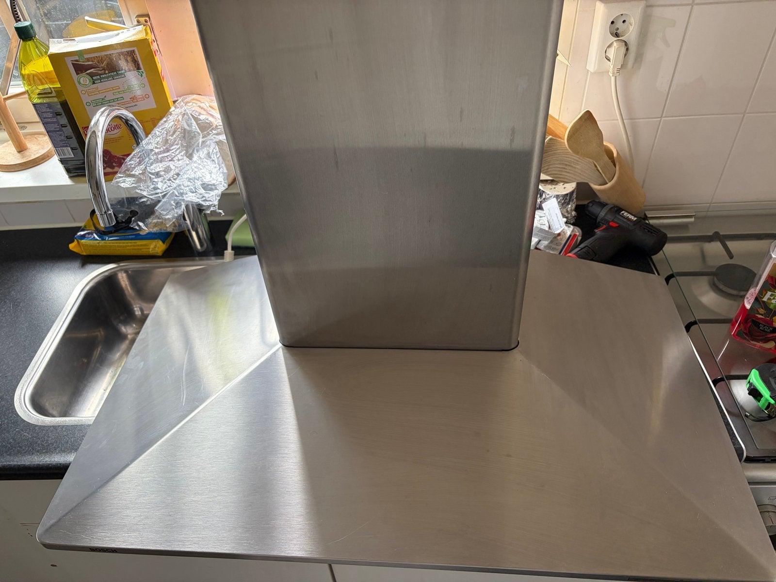Bosch Afzuigkap - RVS Schouwkap, Witgoed en Apparatuur, Afzuigkappen, Ophalen, Wandschouwkap, Refurbished, Vrijstaand