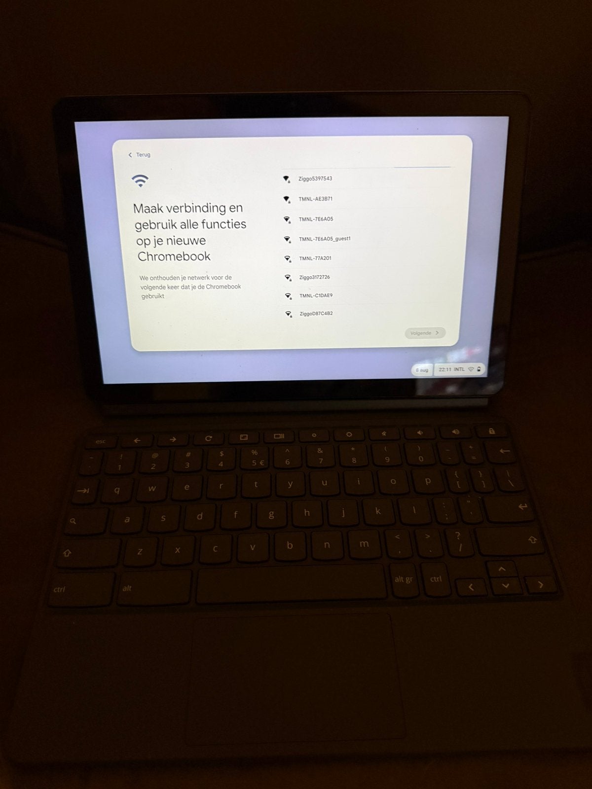 Lenovo chromebook, Computers en Software, Chromebooks, Ophalen, 4 GB of minder, Touchscreen, Zo goed als nieuw