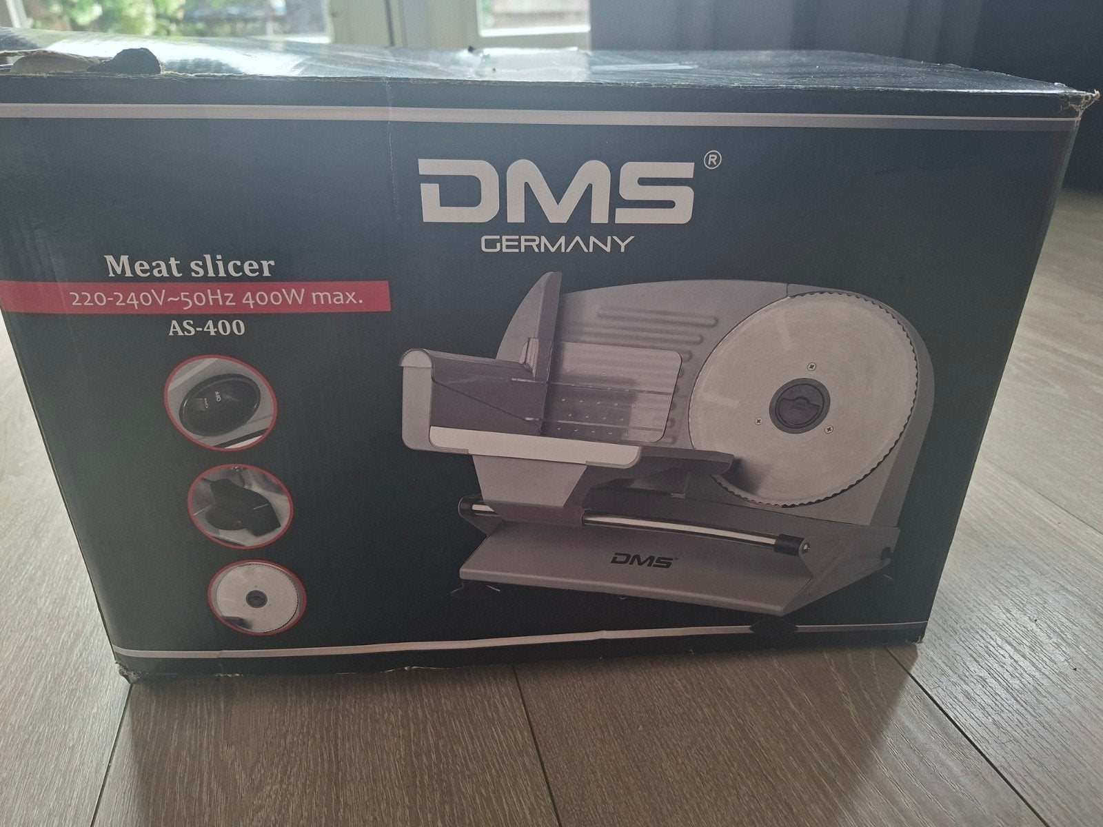 DMS AS-400 Vlees Snijmachine - Duits Design, 400W Max, Ophalen of Verzenden, Nieuw