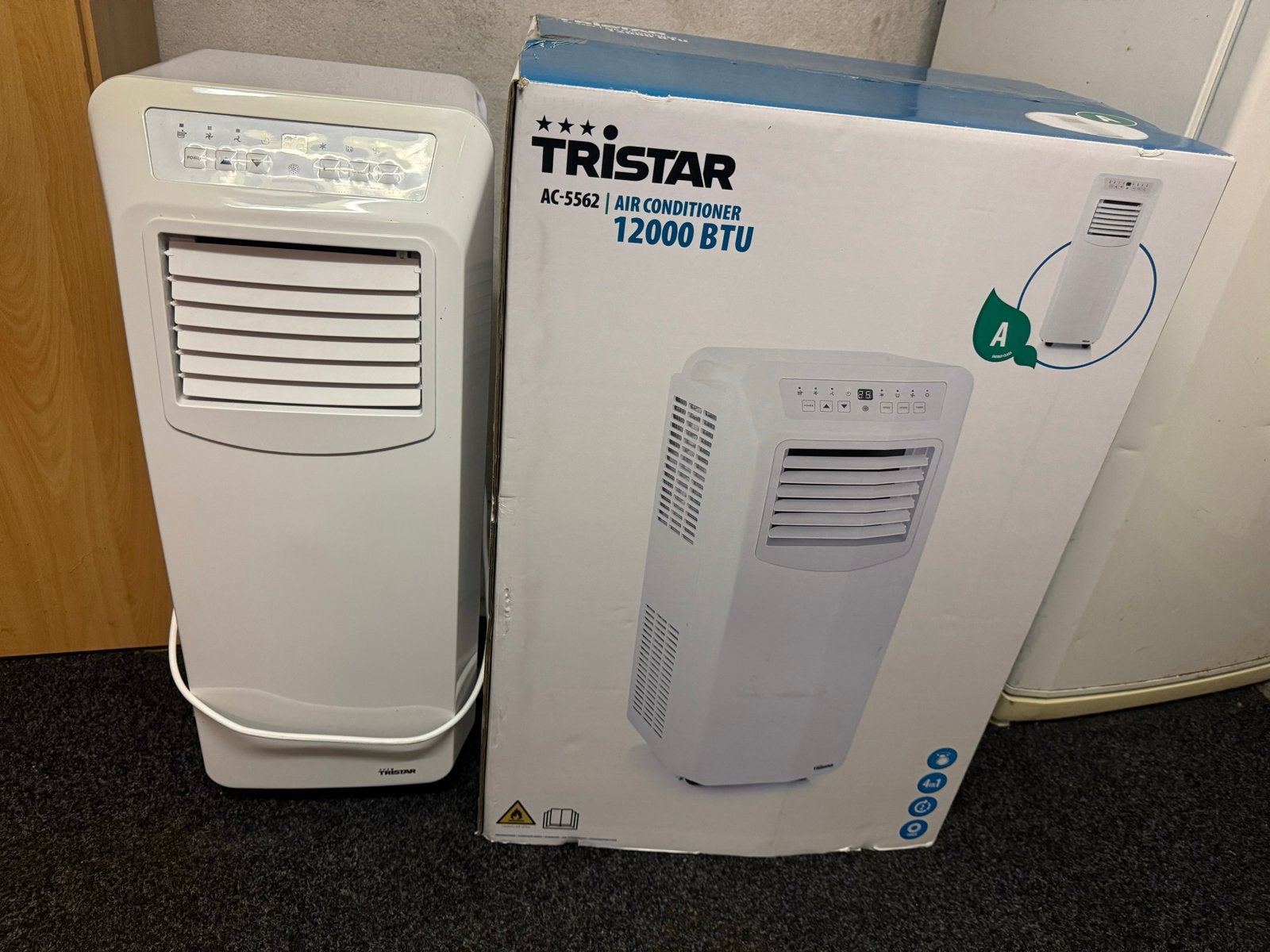 Tristar AC-5562 Mobiele Airconditioner 12000 BTU 3,5kw, 3 snelheden of meer, Ophalen of Verzenden, Zo goed als nieuw, Energieklasse A of zuiniger