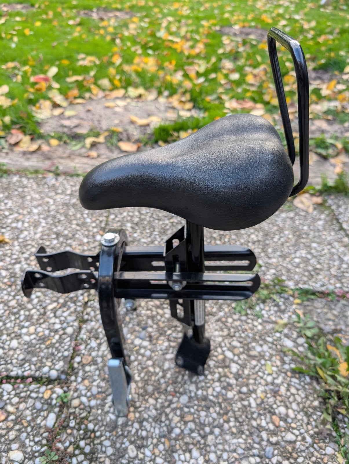 Zadel op stang, Fietsen en Brommers, Ophalen of Verzenden, Gebruikt, Voorzitje, Voetsteuntjes