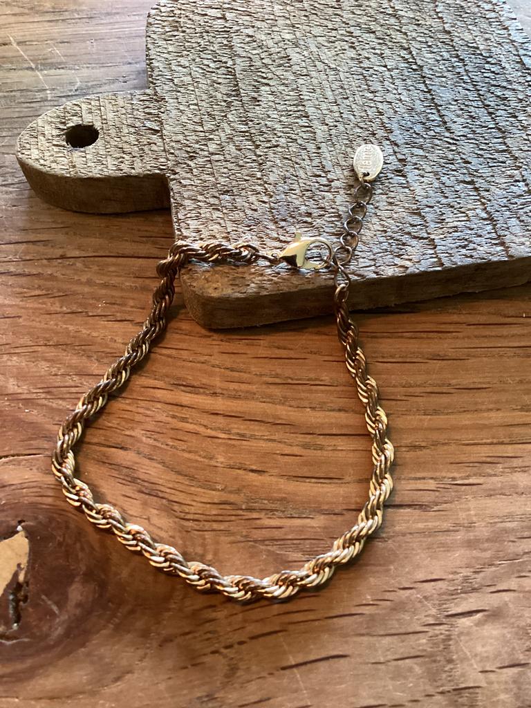 Armband flame, Sieraden, Tassen en Uiterlijk, Ophalen of Verzenden, Gebruikt, Goud, Overige materialen