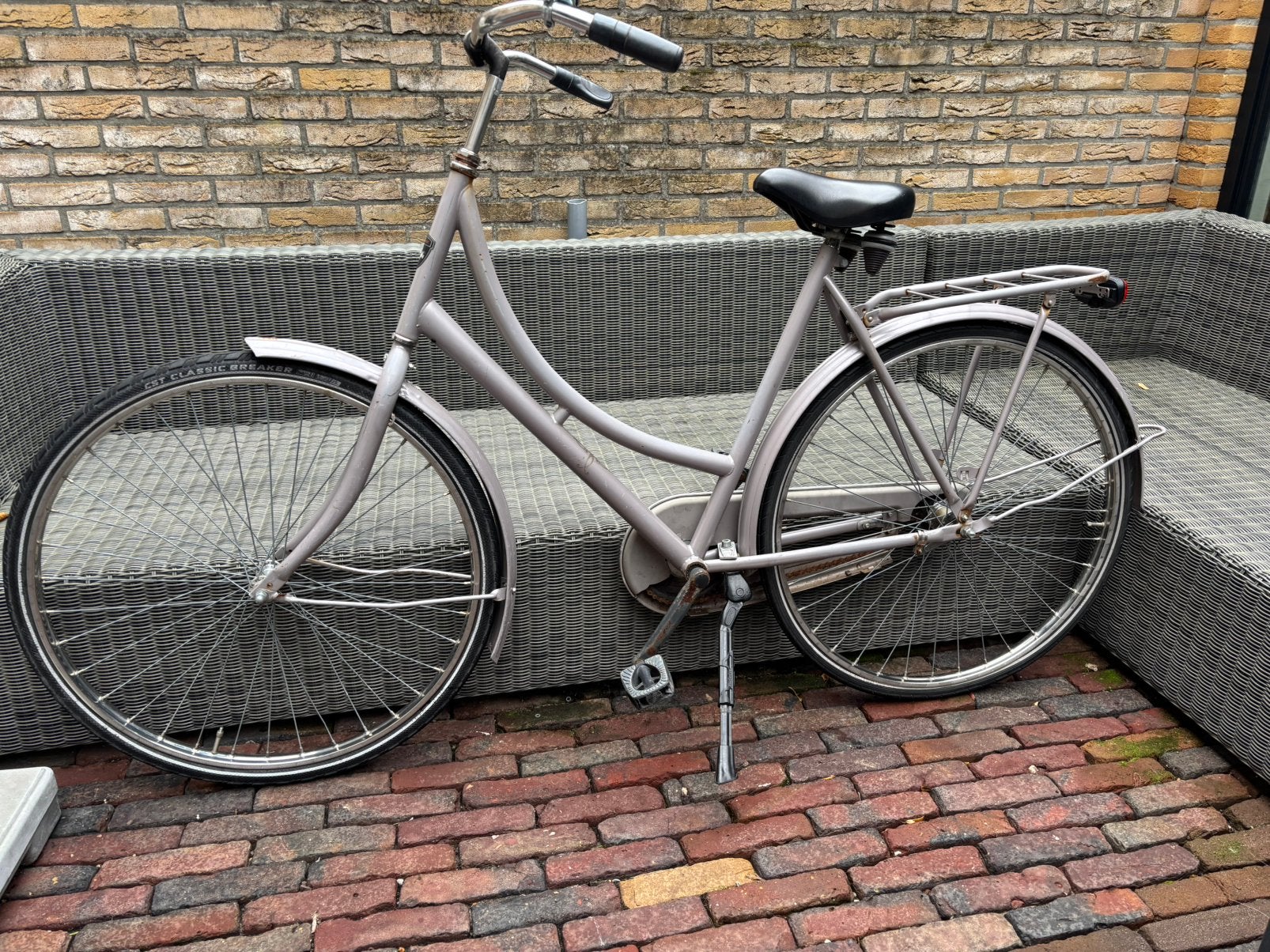Leuke Burgers Stads/Stations Fiets 58 cm/28 inch, Fietsen en Brommers, Terugtraprem, Gebruikt, 56 cm of meer, Ophalen