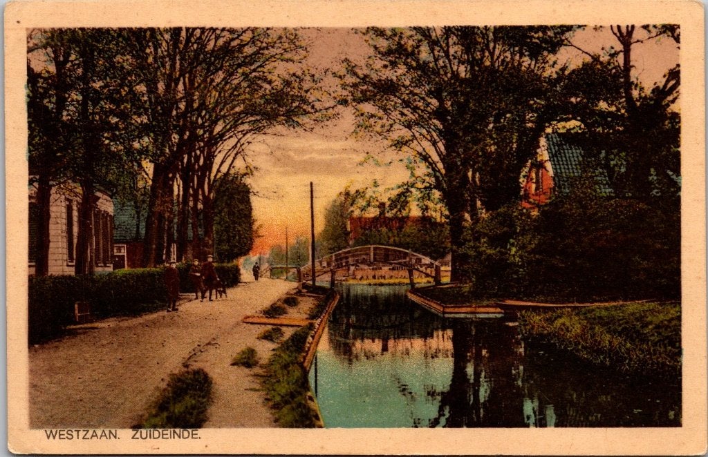 Westzaan - 12 antieke ansichtkaarten I, Verzenden, 1920 tot 1940, Gelopen, Noord-Holland
