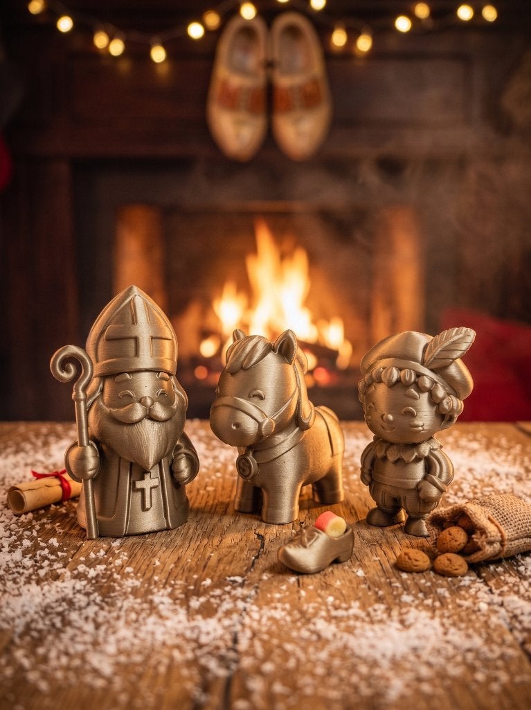 Sinterklaas Set (Sint, Piet & Paard) – 3D Geprint, Ophalen of Verzenden, Nieuw