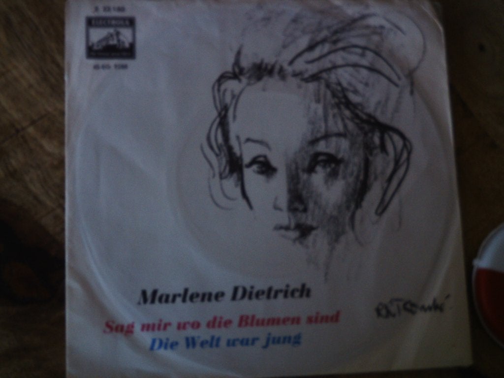 Marlene Dietrich - Sag mir wo die Blumen sind  21s, Cd's en Dvd's, Beschermende buitenhoes, 7 inch, Zo goed als nieuw, Overige typen