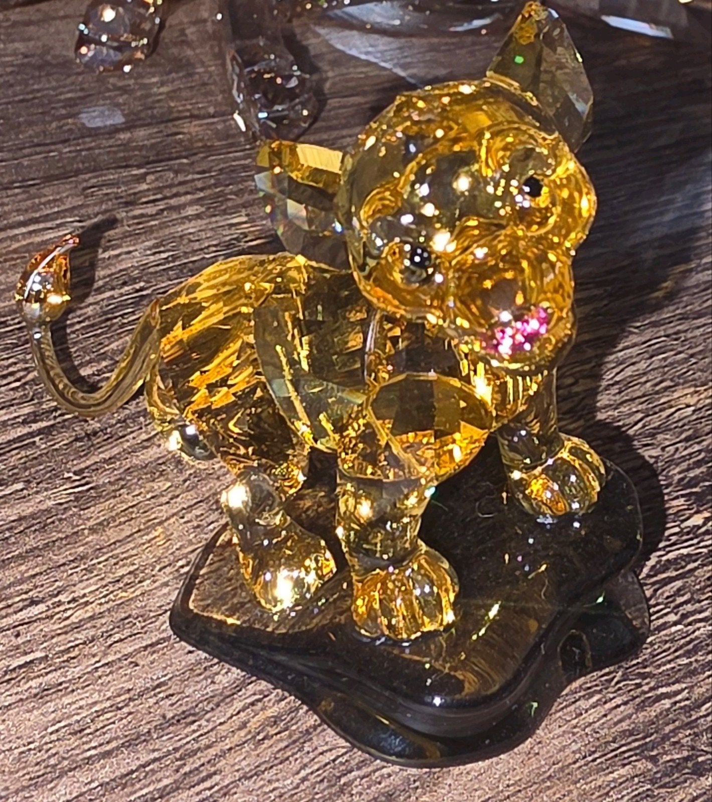 Swarovski Kristallen Leeuwenwelp Simba Leeuwenkoning, Verzamelen, Ophalen of Verzenden, Zo goed als nieuw, Figuurtje