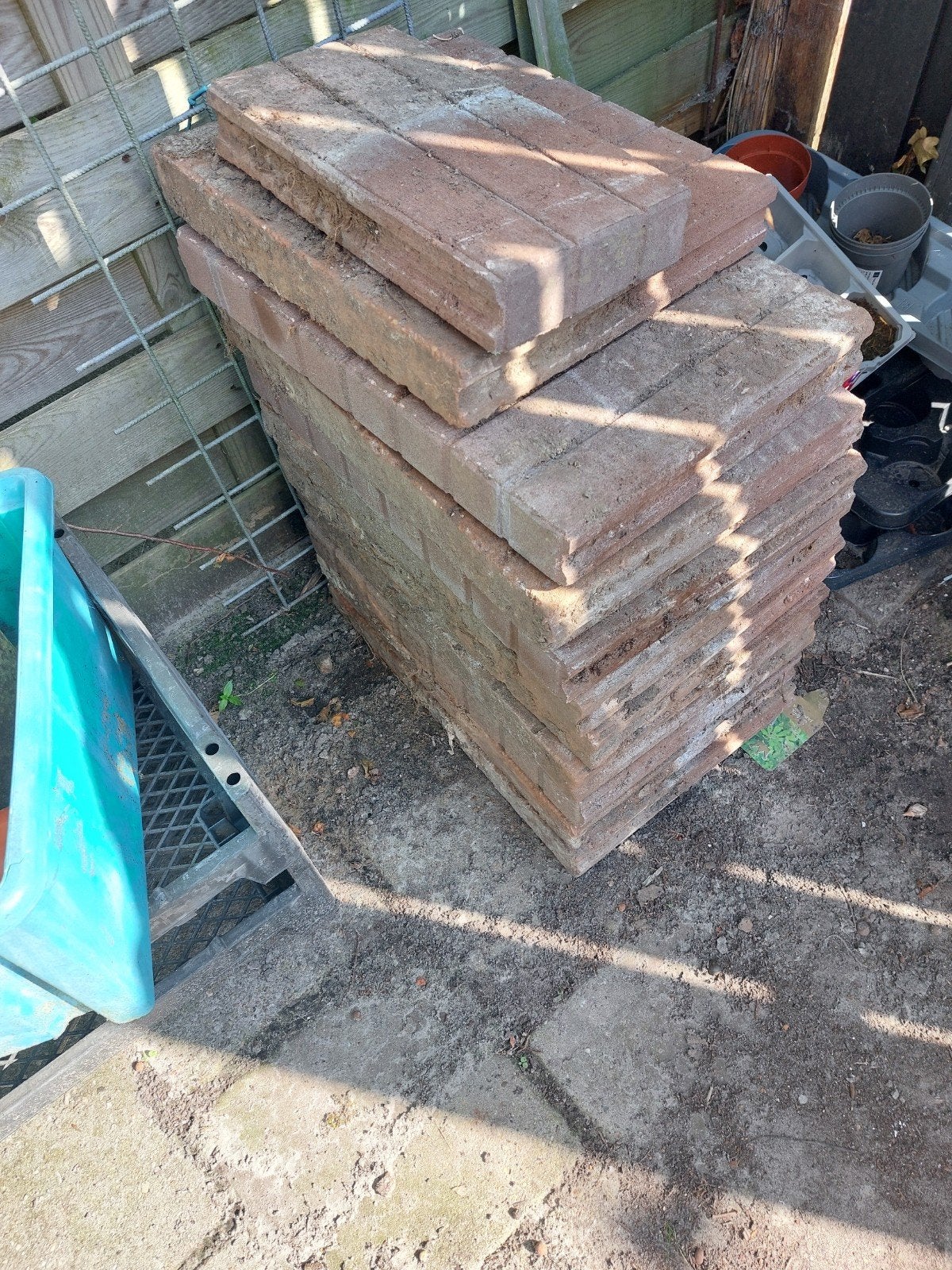 opsluitbanden, Tuin en Terras, Tegels en Klinkers, Ophalen, Gebruikt, Klinkers, Minder dan 5 m²