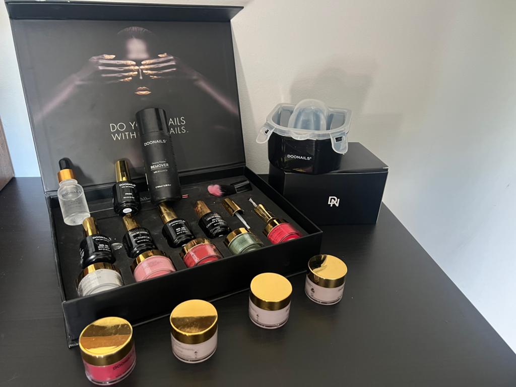 Set Doonails met extra kleuren, Sieraden, Tassen en Uiterlijk, Uiterlijk | Cosmetica en Make-up, Gebruikt, Overige kleuren, Ophalen of Verzenden