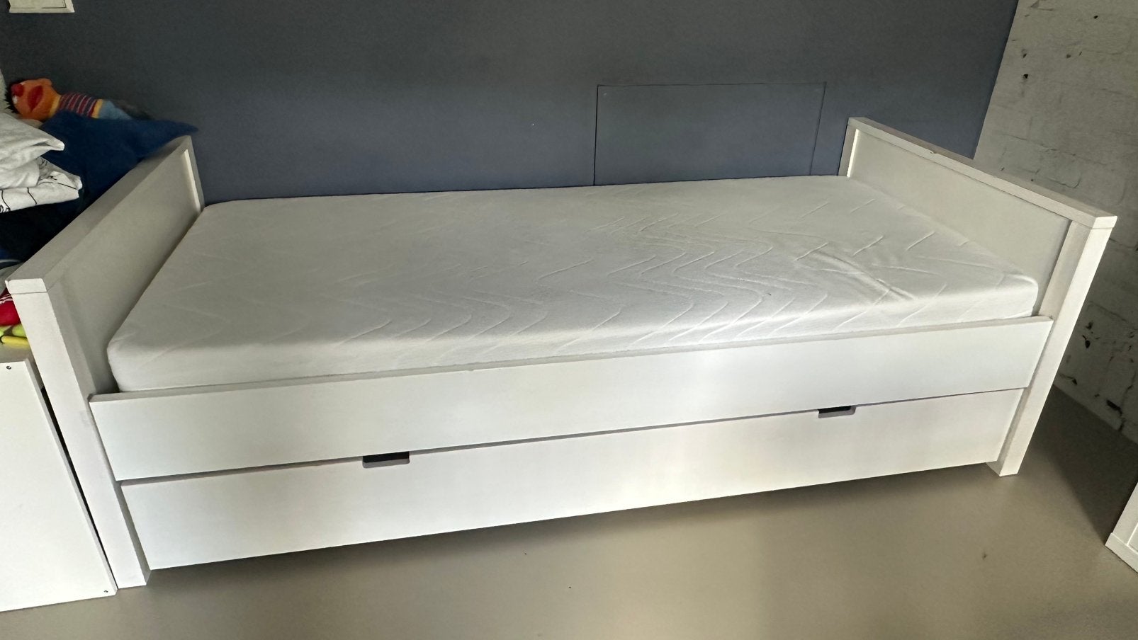 Bopita kinderbed met slaaplade, Kinderen en Baby's, Kinderkamer | Bedden, Ophalen, 85 tot 100 cm, Gebruikt, Matras