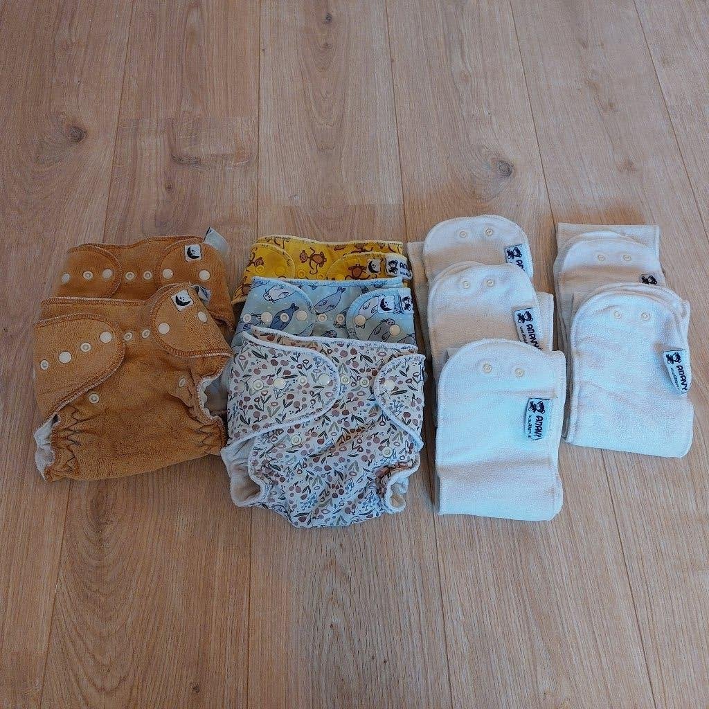 Wasbare nachtuiers met dikke inleggers - Anavy XL (5 stuks), Ophalen of Verzenden, Gebruikt