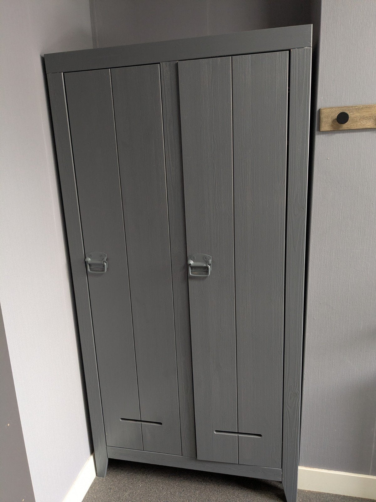 WOOOD Kluiskast 190x95x44 cm - Grijs, Ophalen, 50 tot 100 cm, Modern, 150 tot 200 cm