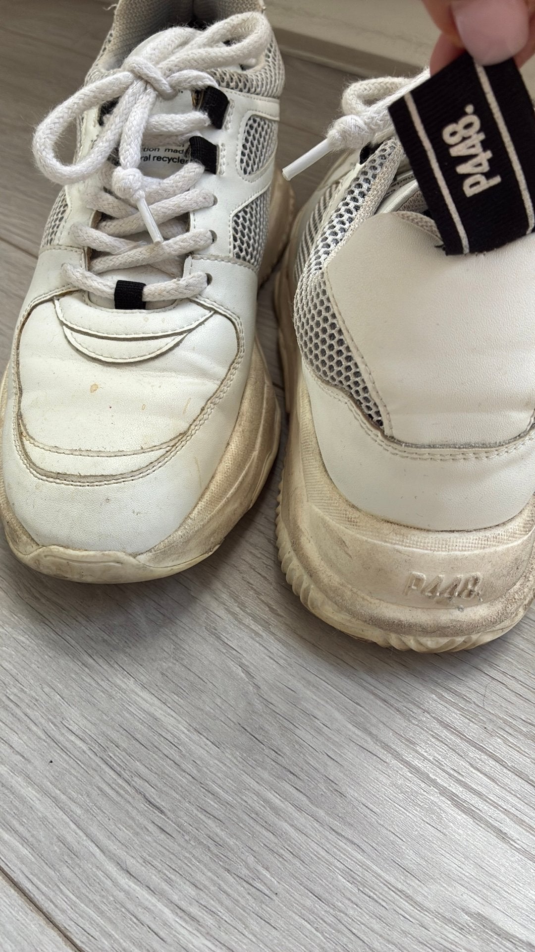 Sneakers wit p448, Verzenden, Wit, Sneakers of Gympen, Gedragen