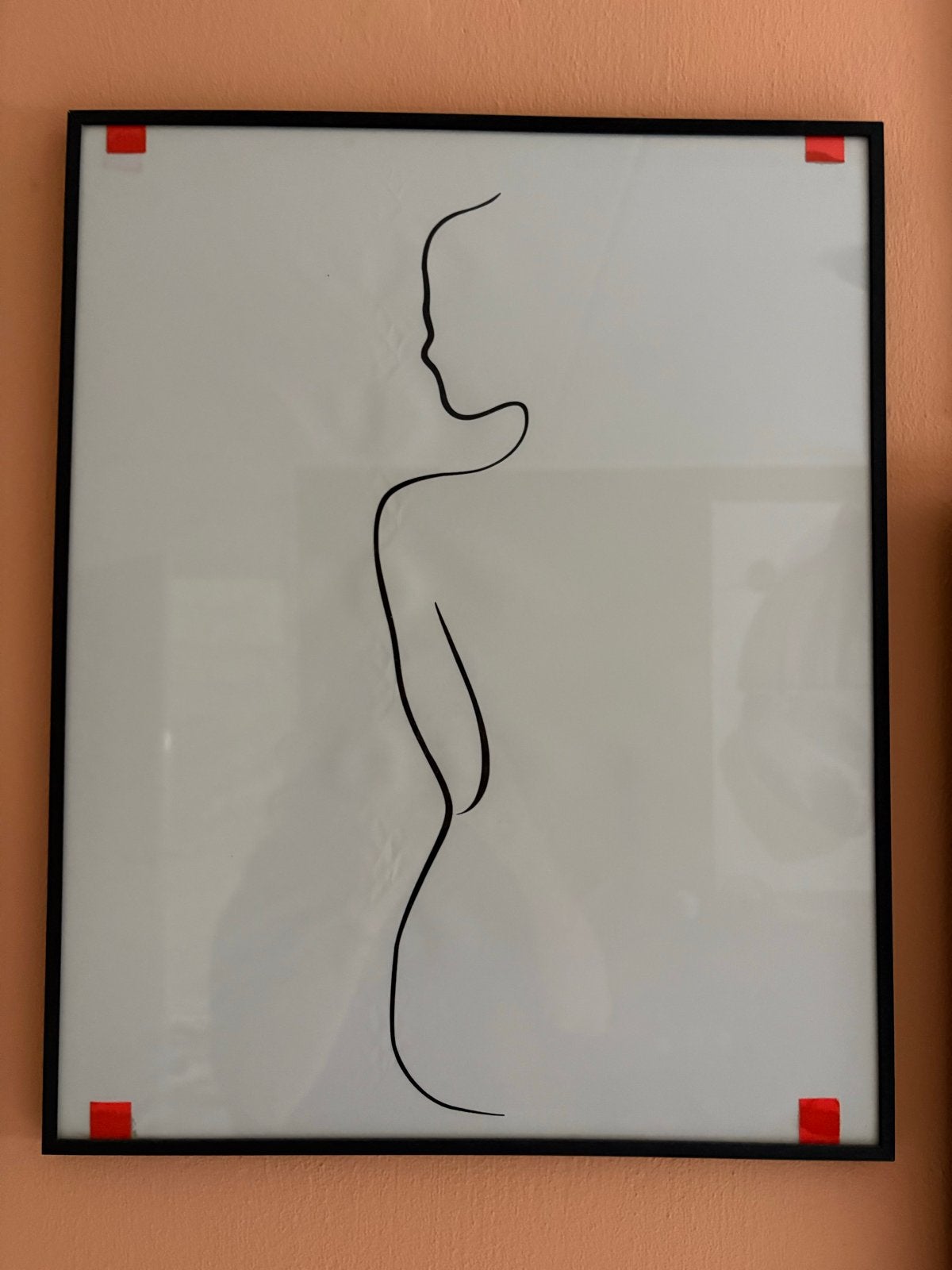 Zwarte lijst met poster 40x50 cm, Ophalen, Minder dan 50 cm, Gebruikt, Foto of Poster