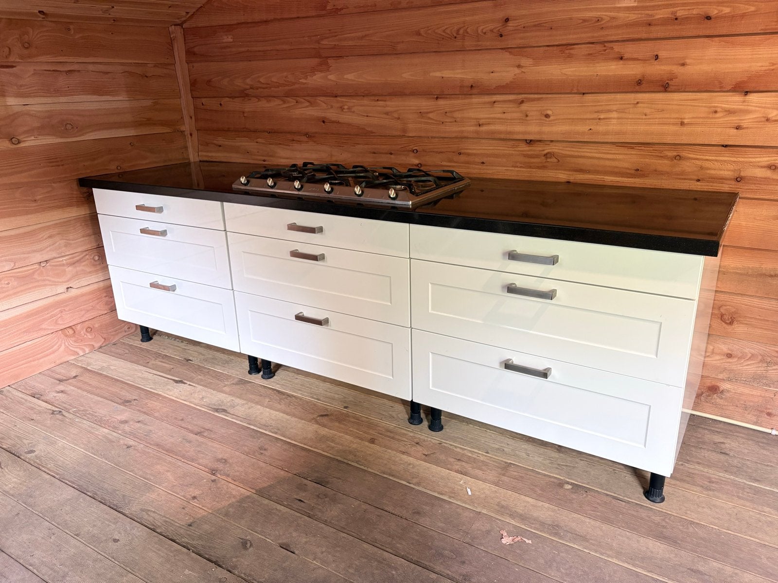 Fijn keukenblok met Smeg gaskookplaat - gebruik, Huis en Inrichting, Keuken | Complete keukens, Ophalen, Gebruikt, Overige materialen